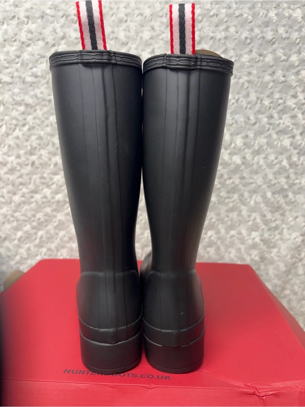 Hunter Black Tall Rain Boots